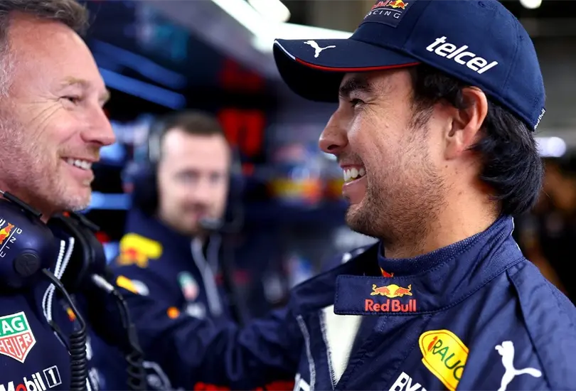 Christian Horner felicit&oacute; a Checo P&eacute;rez por el podio conseguido en el GP de B&eacute;lgica