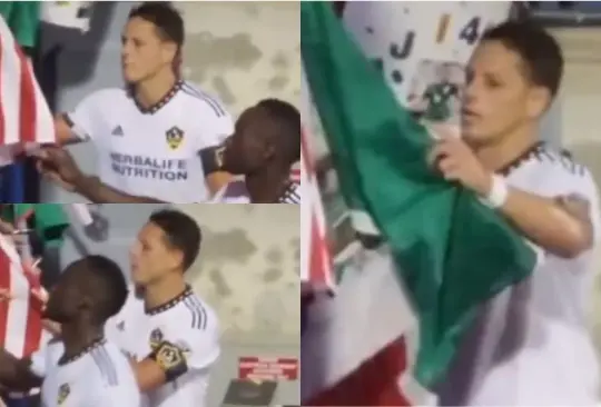 El Chicharito no quiso firmar una bandera de México y encendió las redes sociales.