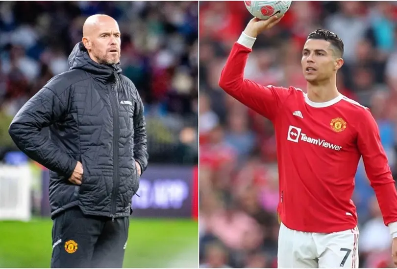 Cristiano Ronaldo ha tenido un inicio ríspido con el entrenador del Manchester United, Erik ten Hag. Cristiano Ronaldo ha tenido un inicio ríspido con el entrenador del Manchester United, Erik ten Hag.