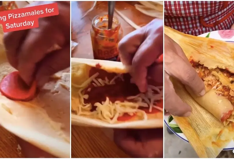 Los pizzamales ya se hicieron famosos. 