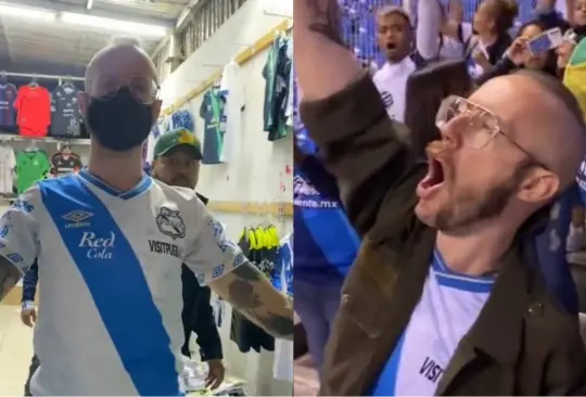 Este aficionado se enamoró del Puebla tras asistir al estadio Cuauhtémoc