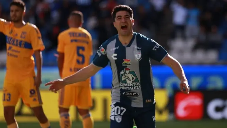 Ibañez celebrando el gol ante Tigres. @mifutbolclub