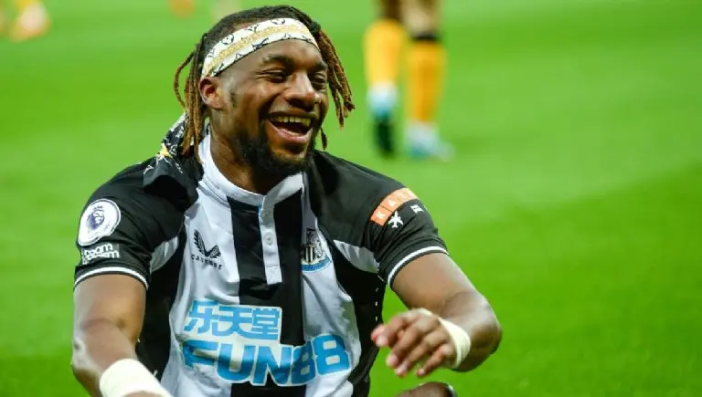 Allan Saint-Maximin con el Newcastle. @asaintmaximin