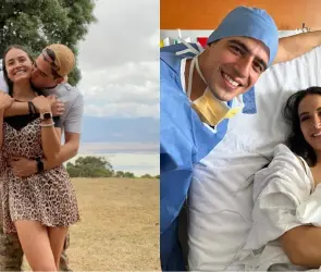 Nace Ían, hijo de Andrés Vaca y Gina Holguín; las redes reaccionan