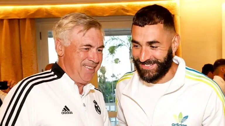 Carlo Ancelotti confirmó que Karim Benzema será el referente del Real Madrid en la nueva temporada del cuadro merengue. Foto: Twitter @RealMadrid