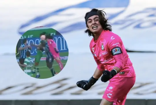 Acevedo celebra su gol ante Querétaro.