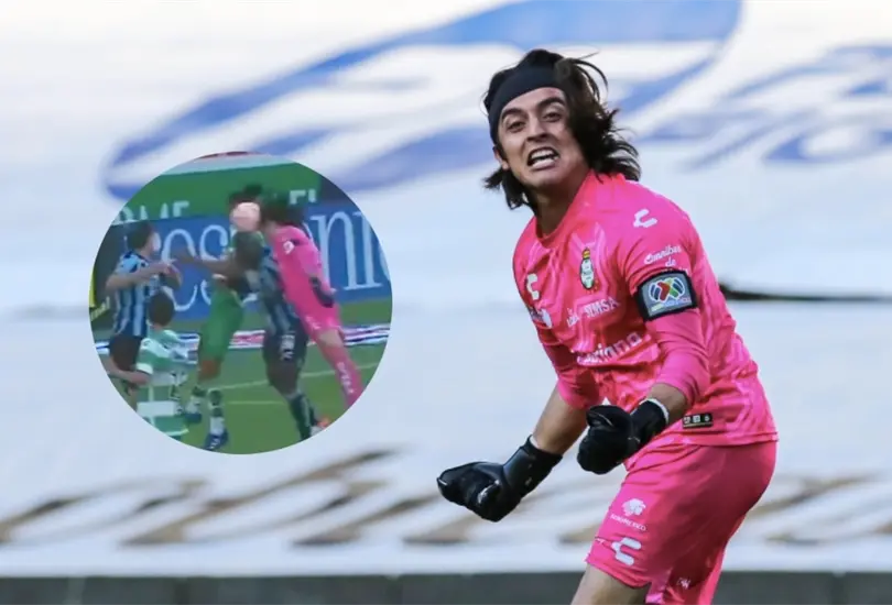 Acevedo celebra su gol ante Quer&eacute;taro.