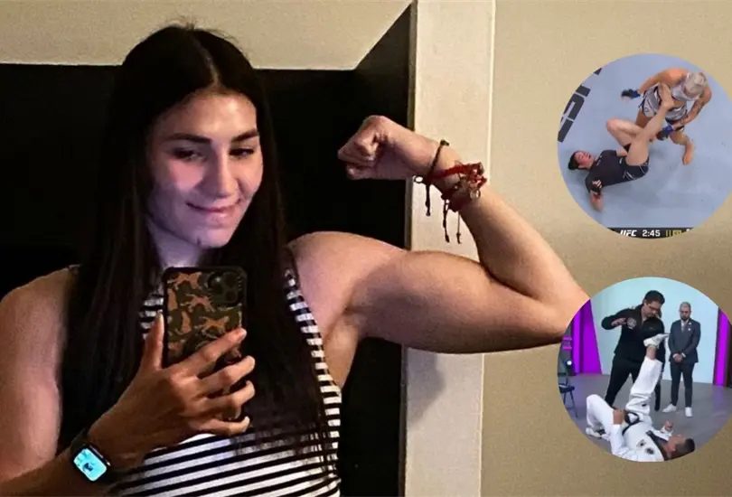 Irene Aldana triunf&oacute; en la UFC gracias a una patada de bicicleta.