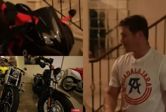 El Canelo Álvarez tiene una gran colección de motos y autos en una de sus mansiones de Guadalajara.