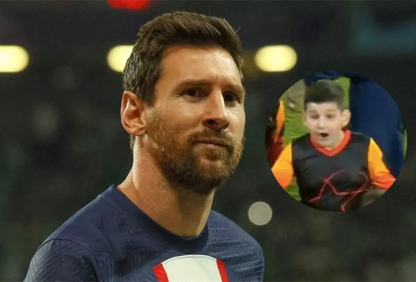 Lionel Messi fue sorprendido por varios niños al momento de entrar a la cancha. Lionel Messi fue sorprendido por varios niños al momento de entrar a la cancha.