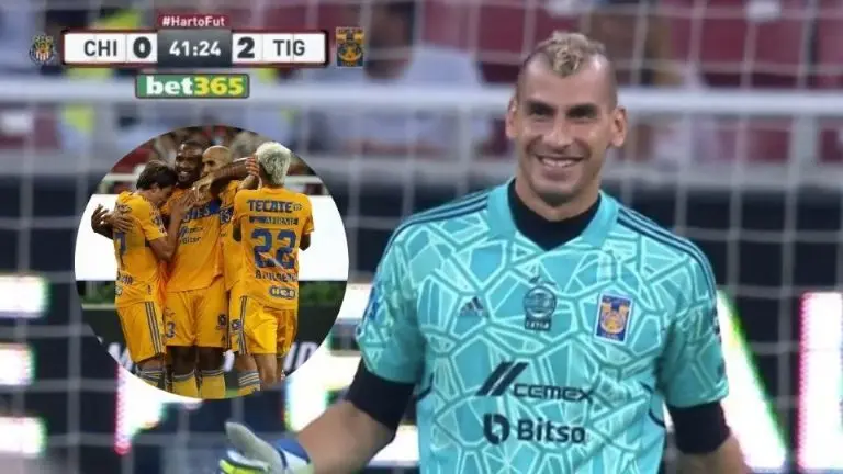 Nahuel Guzmán fue la figura de Tigres en el duelo ante Chivas. Foto: Archivo Referee.