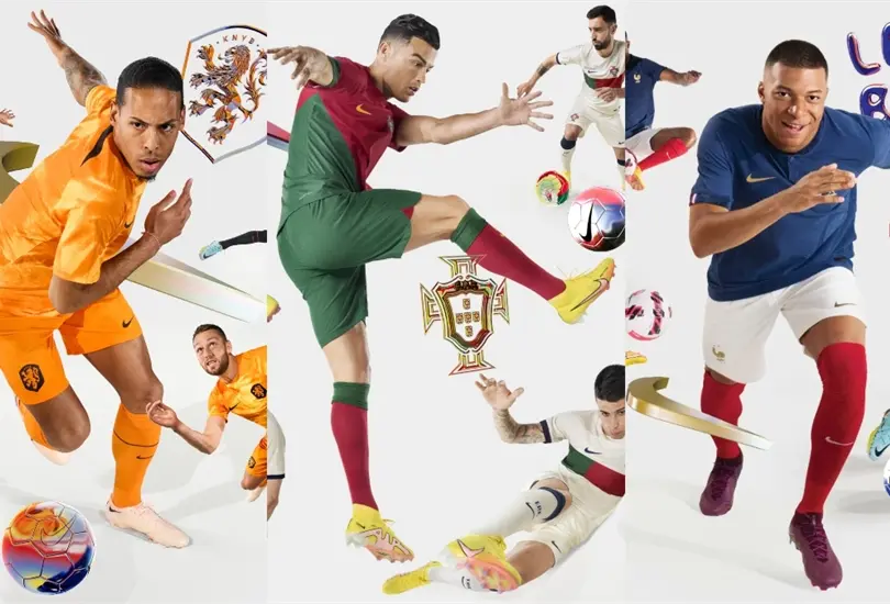 Nike present&oacute; los uniformes de varias selecciones como Pa&iacute;ses Bajos, Portugal y Francia