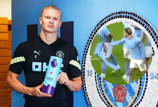 Erling Haaland puso el ejemplo antes sus compañeros del Manchester City.