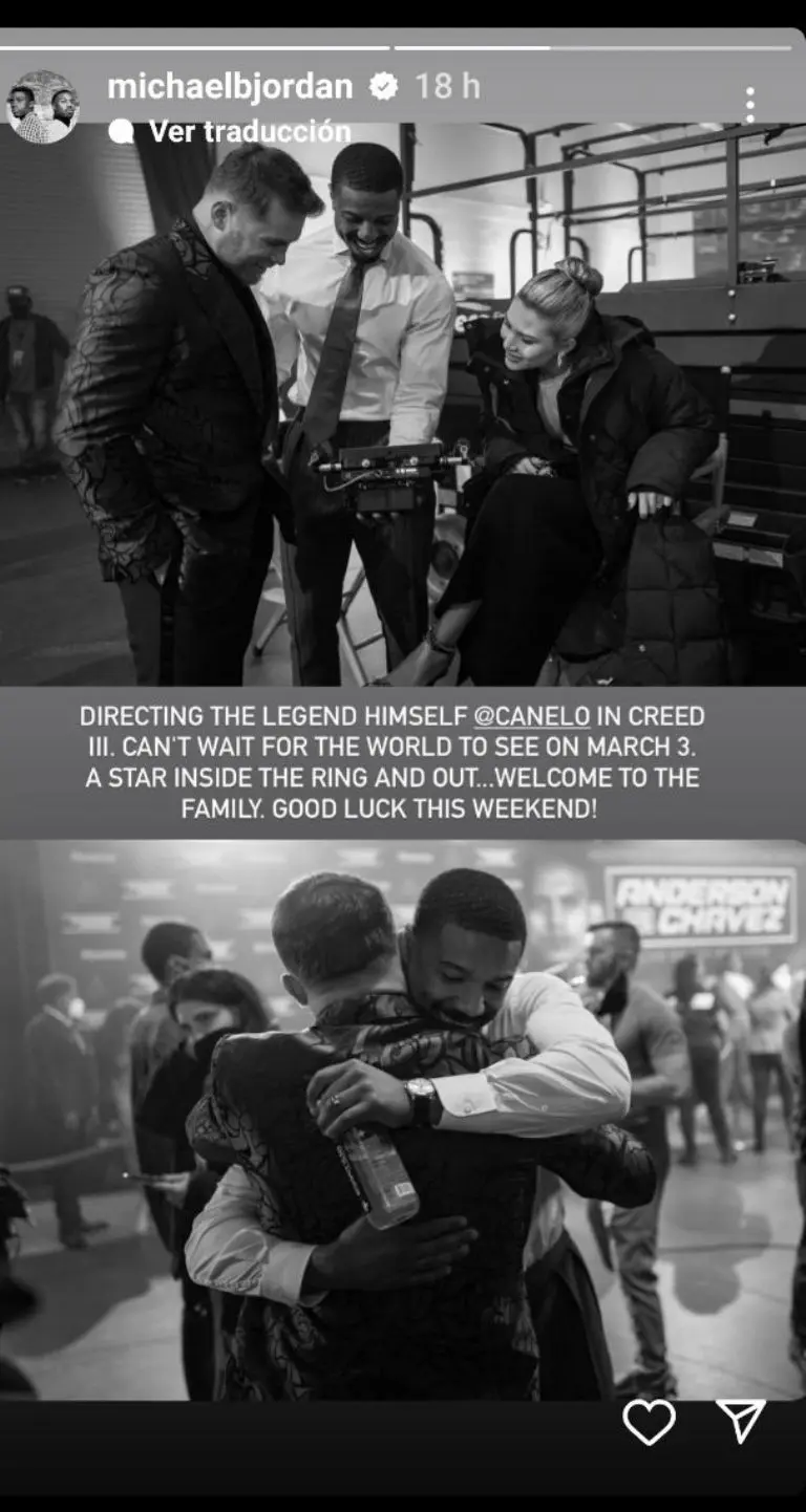 Michael B Jordan compartió esta imagen en Instagram.