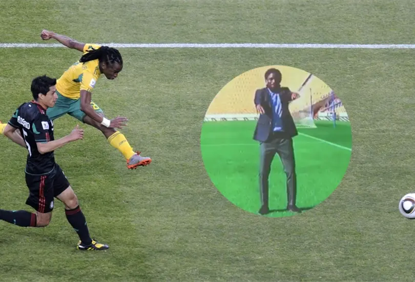 Siphiwe Tshabalala regaló un festejo icónico durante la inauguración de Sudáfrica 2010 ante México. Siphiwe Tshabalala regaló un festejo icónico durante la inauguración de Sudáfrica 2010 ante México.
