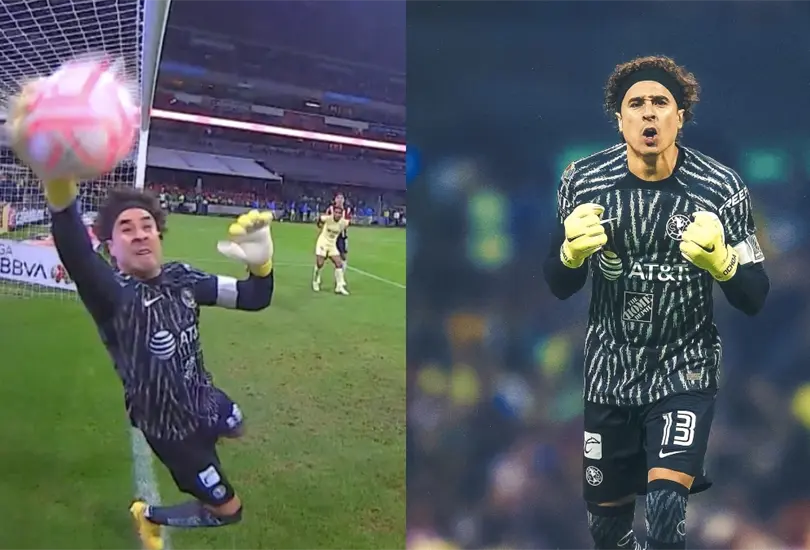 Guillermo Ochoa fue la figura despu&eacute;s de hacer una atajada en el Cl&aacute;sico Nacional.