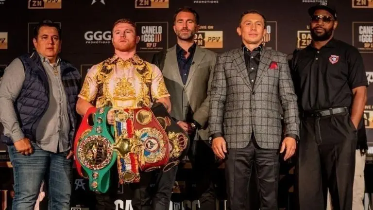 Saúl 'Canelo' Álvarez y Gennady Golovkin pondrán a su rivalidad con el tercer combate en su historia. Foto: Twitter @canelo