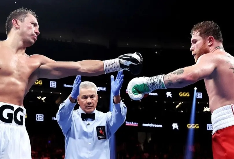 Ambos boxeadores se tiraron previo a sus peleas. Twitter - Canelo Álvarez Ambos boxeadores se tiraron previo a sus peleas. Twitter - Canelo Álvarez