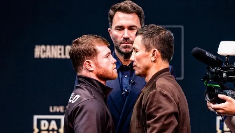 Canelo Álvarez y Golovkin se enfrentaron en tres ocasiones. Galería Referee