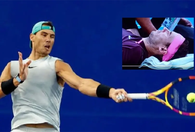 Rafael Nadal sufri&oacute; un golpe en el rostro, pero eso no evit&oacute; que lograra acceder a la tercera ronda del US Open.