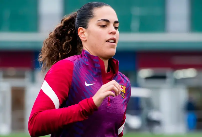 Andrea Falcón, exjugadora del Barcelona, jugará con el América Femenil. Andrea Falcón, exjugadora del Barcelona, jugará con el América Femenil.