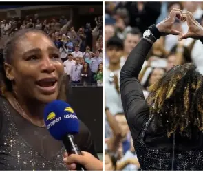 "Son lágrimas de felicidad", Serena Williams se despide del tenis tras caer ante Tomljanovic