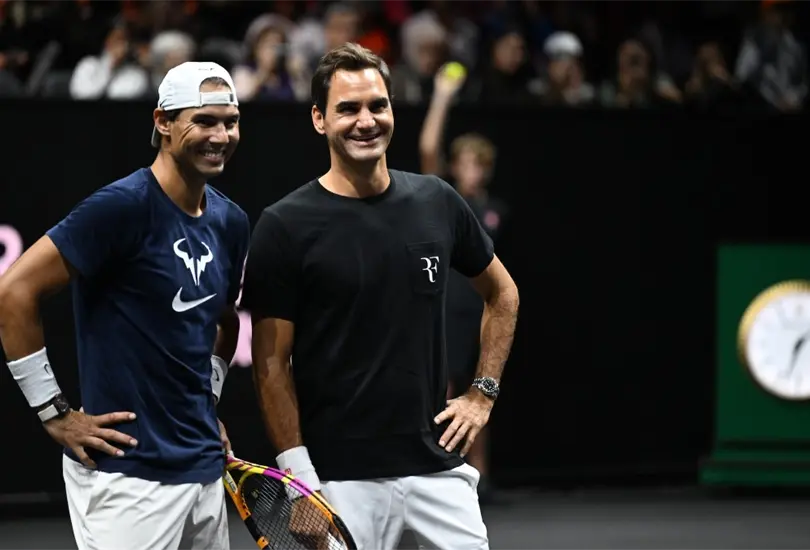 Roger Federer y Rafael Nadal ser&aacute;n compa&ntilde;eros en el partido de dobles de la Laver Cup 2022