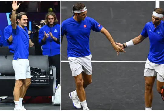 Roger Federer cayó en el último encuentro de su carrera mientras hacía pareja junto a su rival y amigo, Rafael Nadal. 