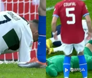 VIDEO: El tremendo golpe que sufrió Cristiano Ronaldo jugando con Portugal