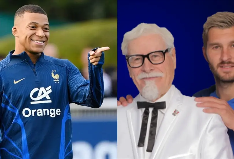 Kylian Mbappé podría tener problemas legales con una cadena de pollo frito. Kylian Mbappé podría tener problemas legales con una cadena de pollo frito.