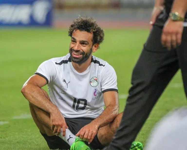 Mohamed Salah en entrenamiento con Egipto - @mosalah