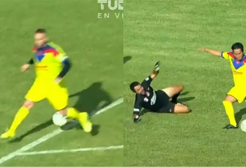 El equipo de las leyendas del Am&eacute;rica arm&oacute; un incre&iacute;ble golazo ante Chivas.