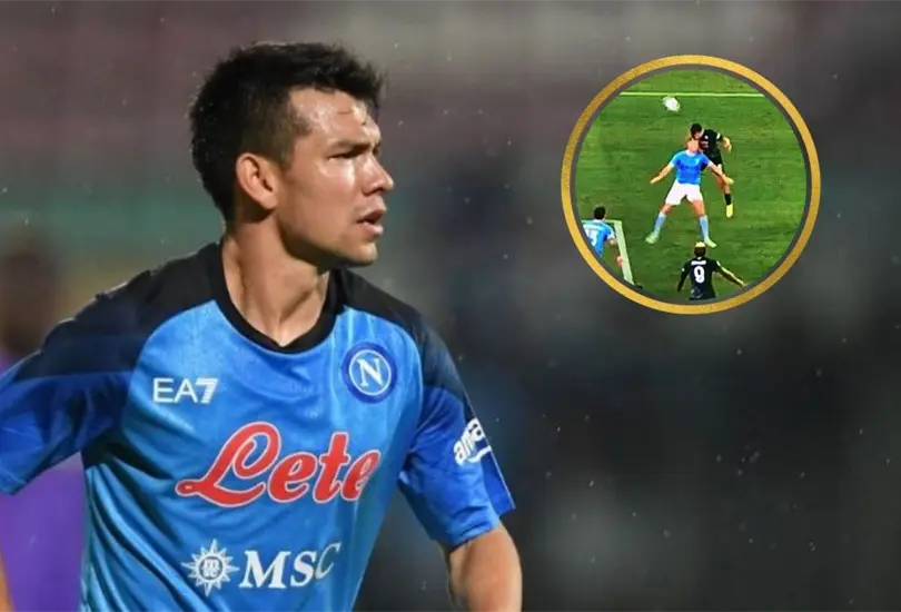 El Chucky Lozano no termin&oacute; el partido porque sufri&oacute; un fuerte golpe en la cabeza.