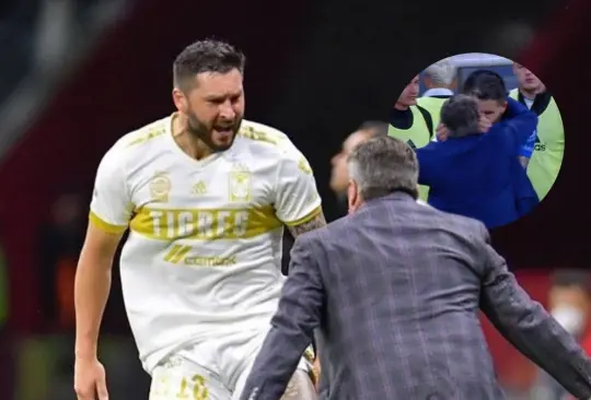 André-Pierre Gignac celebró a lo grande, con un beso a Miguel Herrera, su gol ante América. André-Pierre Gignac celebró a lo grande, con un beso a Miguel Herrera, su gol ante América.