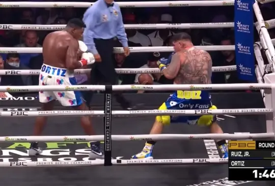 Andy Ruiz logró salir con el brazo en alto ante el cubano Luis Ortiz.