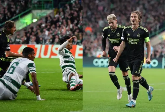 Luka Modric se lució con un golazo en la goleada del Real Madrid sobre Celtic