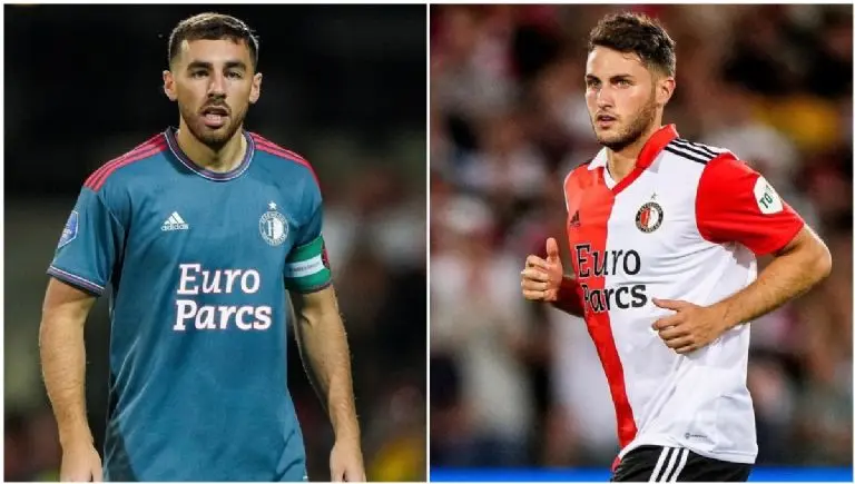 Santiago Giménez aseguró que ya hizo las paces son Orkun Kökcü - Twitter @Feyenoord