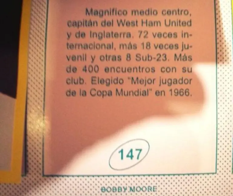 La descripción de los jugadores que estuvieron en el Mundial.