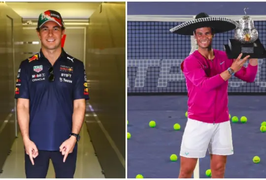 Checo Pérez y Rafael Nadal hicieron oficial que serán rivales en una curiosa disciplina que se llevará a cabo a finales de 2023.