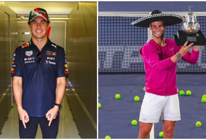 Checo P&eacute;rez y Rafael Nadal hicieron oficial que ser&aacute;n rivales en una curiosa disciplina que se llevar&aacute; a cabo a finales de 2023.
