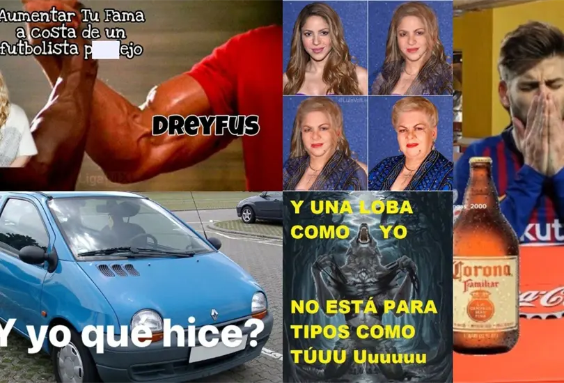 Los memes estallaron luego de la canci&oacute;n de Shakira hacia Gerard Piqu&eacute;.