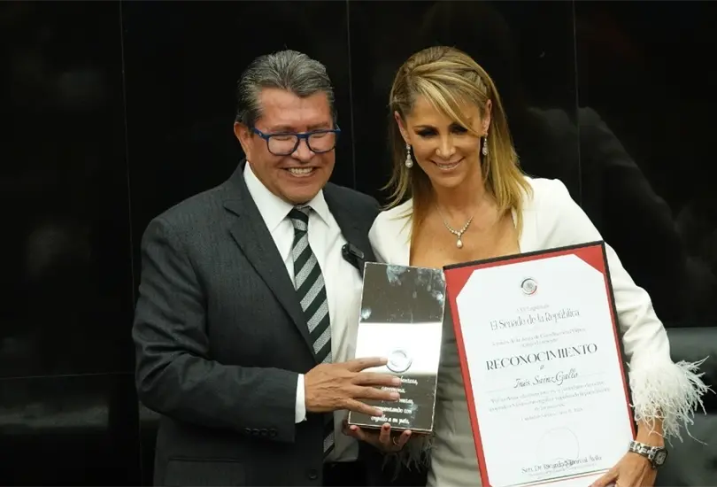 In&eacute;s Sainz recibi&oacute; un reconocimiento por parte del Senado de la Rep&uacute;blica