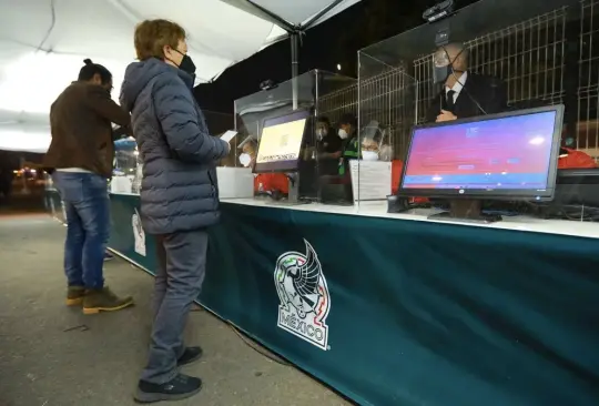 Carpas de registro del FAN ID de la Selección Mexicana. Carpas de registro del FAN ID de la Selección Mexicana.