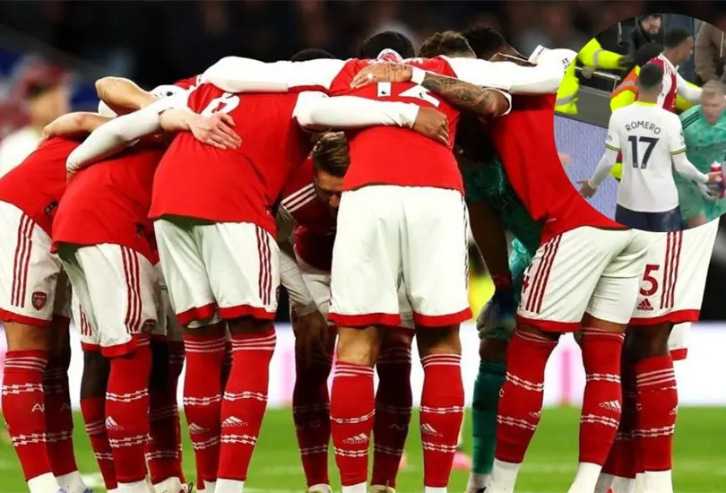 Un jugador del Arsenal fue agredido por un aficionado del Tottenham