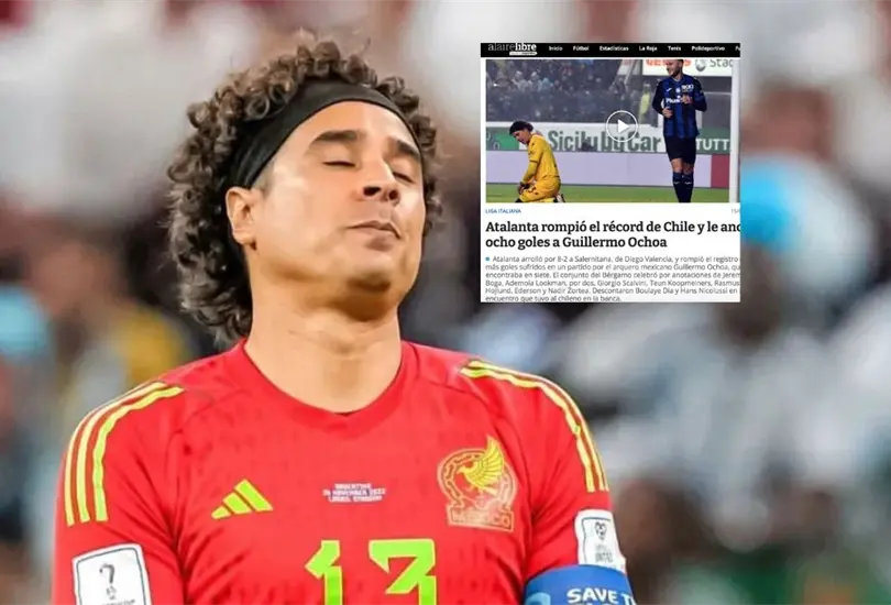 Guillermo Ochoa fue objeto de burla de un medio en Chile Guillermo Ochoa fue objeto de burla de un medio en Chile