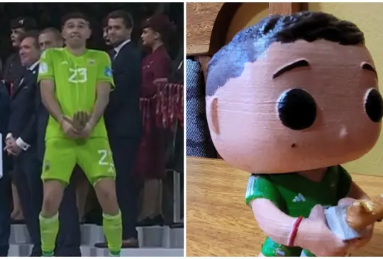 Se viralizó la imagen del funko del Dibu Martínez donde realiza el gesto polémico con el trofeo del mejor portero del Mundial de Qatar 2022.