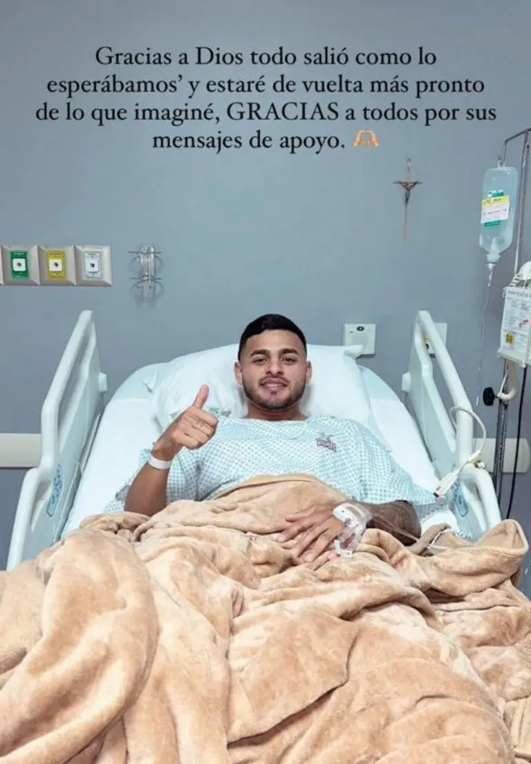 Alexis Vega mandó mensaje tras su operación. Captura de pantalla