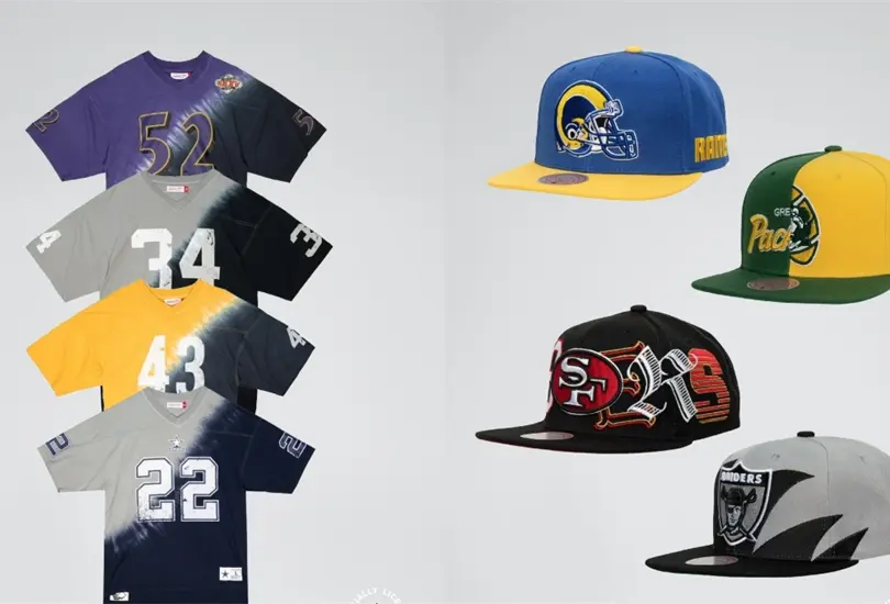 La colecci&oacute;n de Mitchell and Ness de la NFL est&aacute; imperdible. 