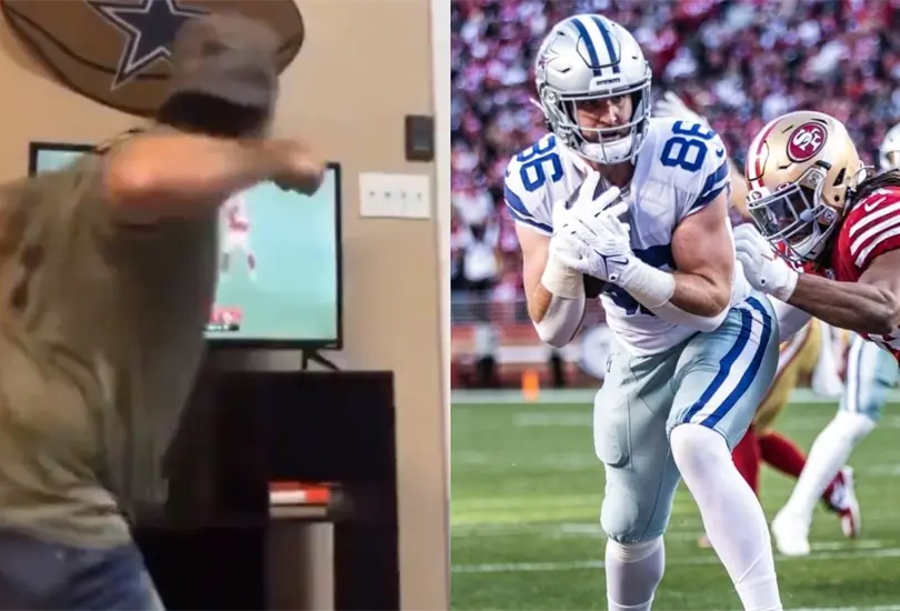 Aficionado se molest&oacute; tanto por la derrota de Dallas Cowboys y destruy&oacute; su televisi&oacute;n. 