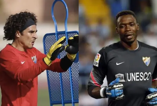 Guillermo Ochoa y Carlos Kameni tuvieron una fría relación en el Málaga de España.